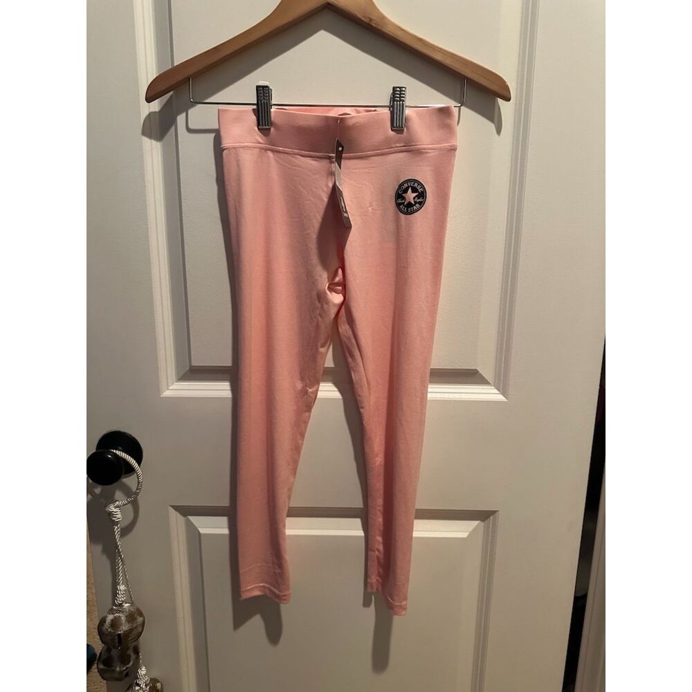 NWT Converse All Star Girl Storm Pink Leggings Size M